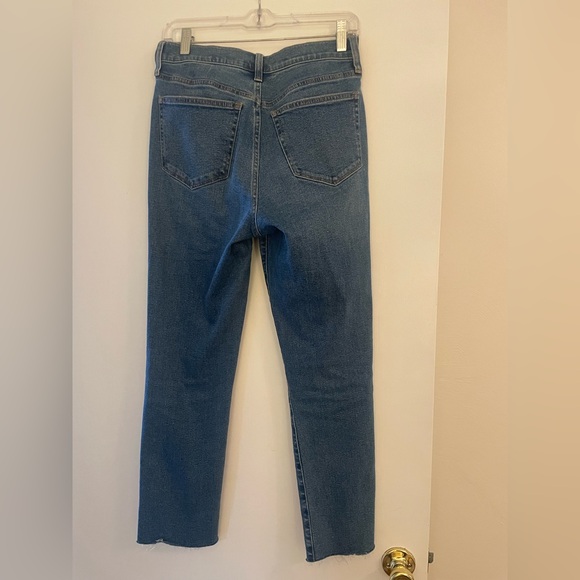 J. Crew Factory Essential Straight Leg Blue Jeans - Picture 2 of 3